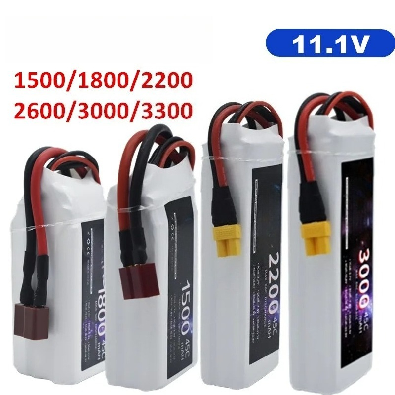 Drone Battery Connector - LiPo Battery 3S 1500mah 1800mAh 2200mah