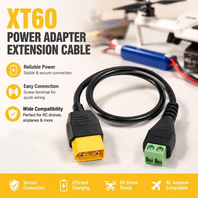 Drone Battery Connector - XT60 Connector Male Female To 2
