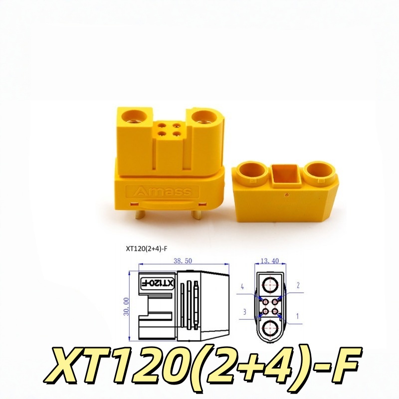 Amass Original XT120(2+4) Conn - Drone Battery High Voltage review and price