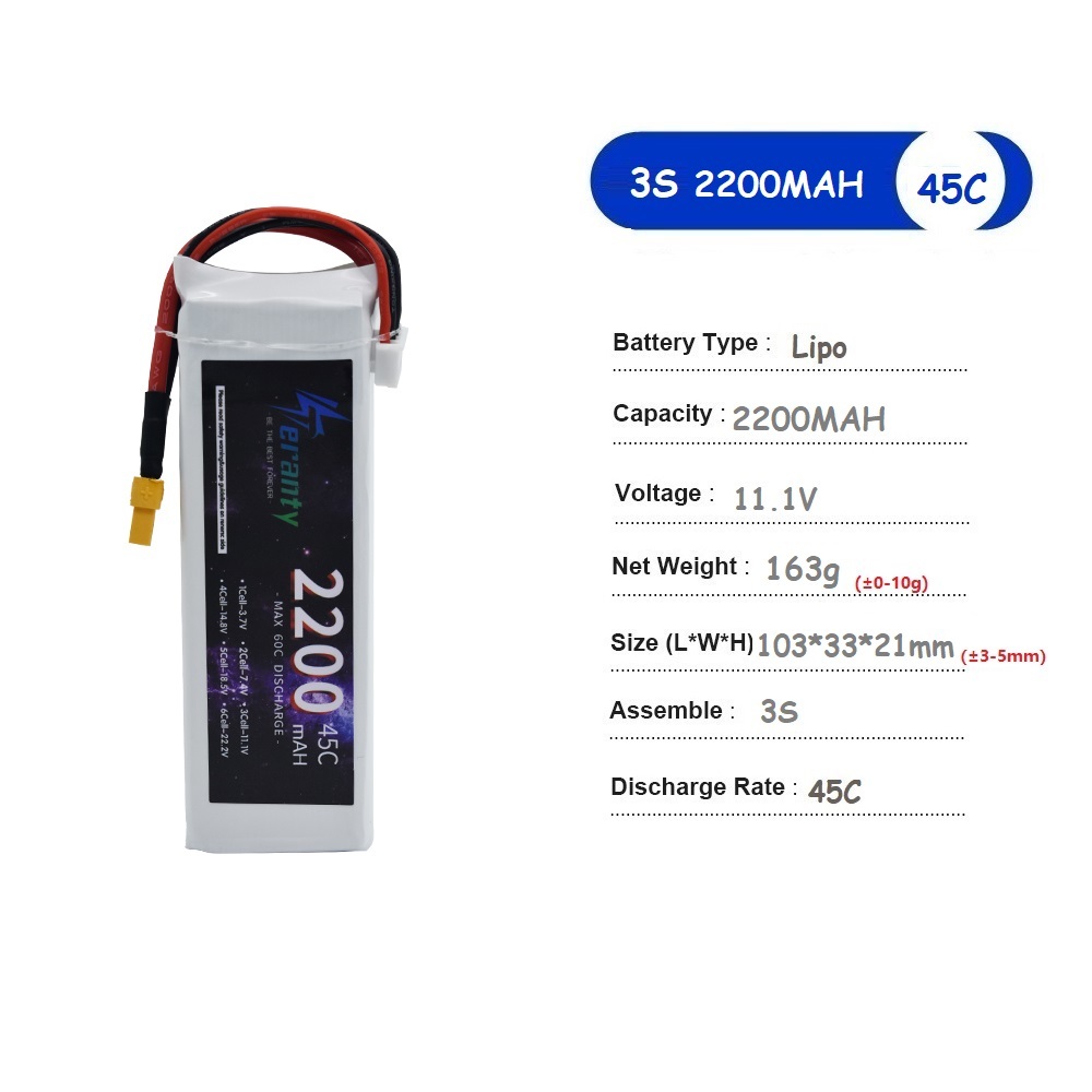 11.1V LiPo Battery 3S 1500mah  - Drone Battery Connector review and price